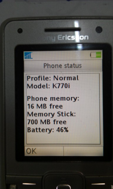 ขาย SonyEricsson K770i แถมการด 1 GB แถมหฟง แถมทชารจ กลองเสยใช