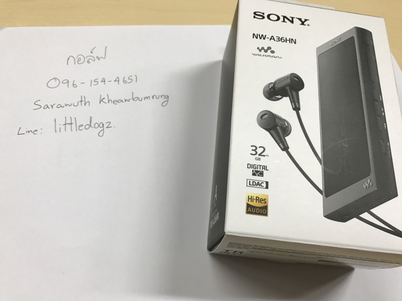 [ขาย] Sony NW-A36 สีดำอุปกรณ์ครบกล่อง แถมเคสแท้ของ Sony - เว็บบอร์ดหู